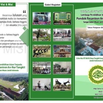 Brosur Ponpes An-Nur Tangkit T.A 2022-2023